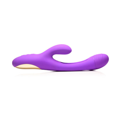 XR BRANDS - FLICKERS TRI-FLICK FLICKING SILICONE RABBIT VIBRATOR