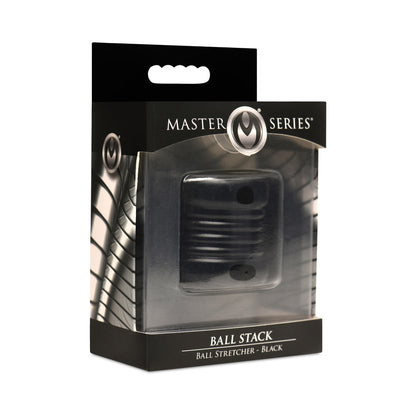 XR BRANDS - MASTER SERIES BALL STACK BALL STRETCHER BLACK