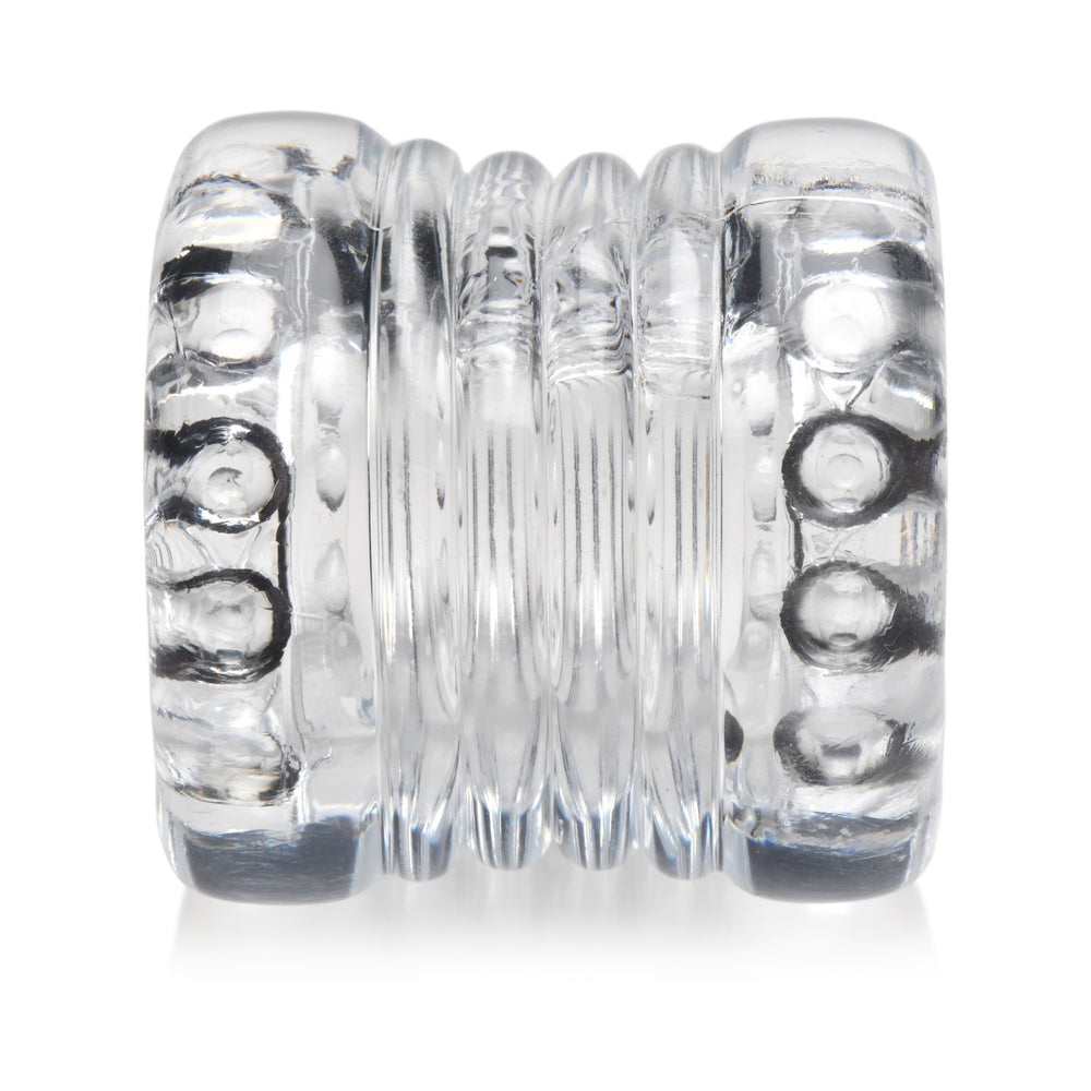 XR BRANDS - MASTER SERIES BALL STACK BALL STRETCHER CLEAR