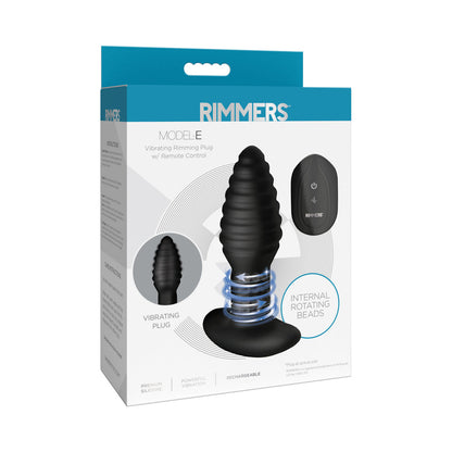 XR BRANDS - RIMMERS MODEL-E VIBRATING RIMMING PLUG COM COMANDO À DISTÂNCIA