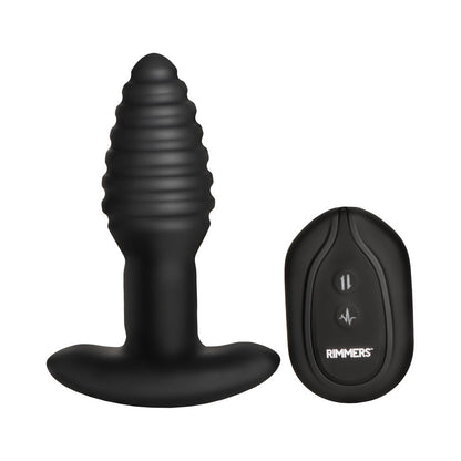 XR BRANDS - RIMMERS MODEL-E VIBRATING RIMMING PLUG COM COMANDO À DISTÂNCIA