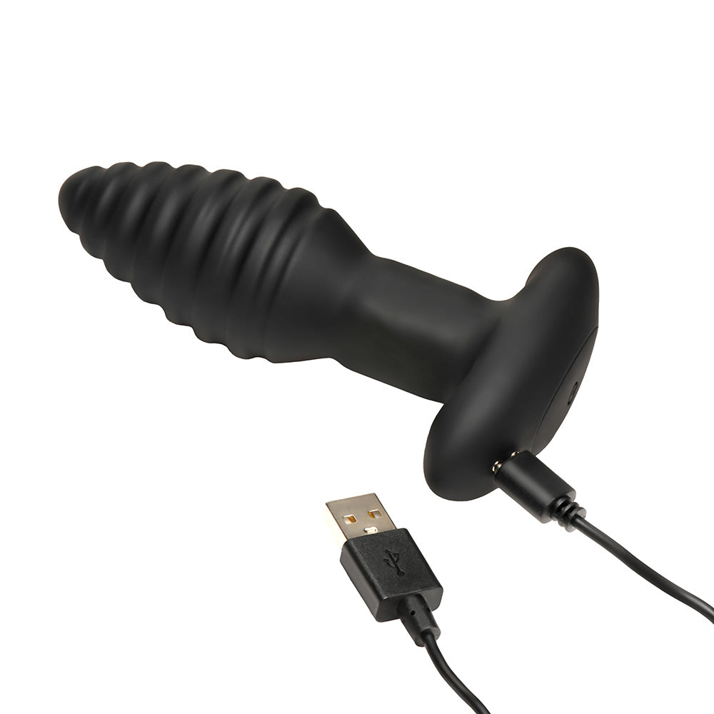 XR BRANDS - RIMMERS MODEL-E VIBRATING RIMMING PLUG COM COMANDO À DISTÂNCIA