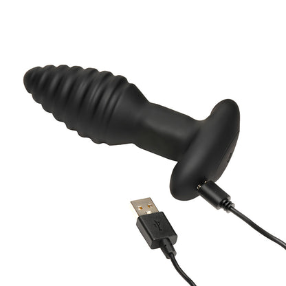 XR BRANDS - RIMMERS MODEL-E VIBRATING RIMMING PLUG COM COMANDO À DISTÂNCIA