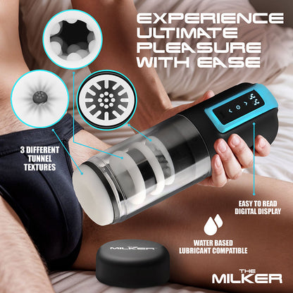 XR BRANDS - THE MILKER THRUSTING & ROTATING MASTURBATOR
