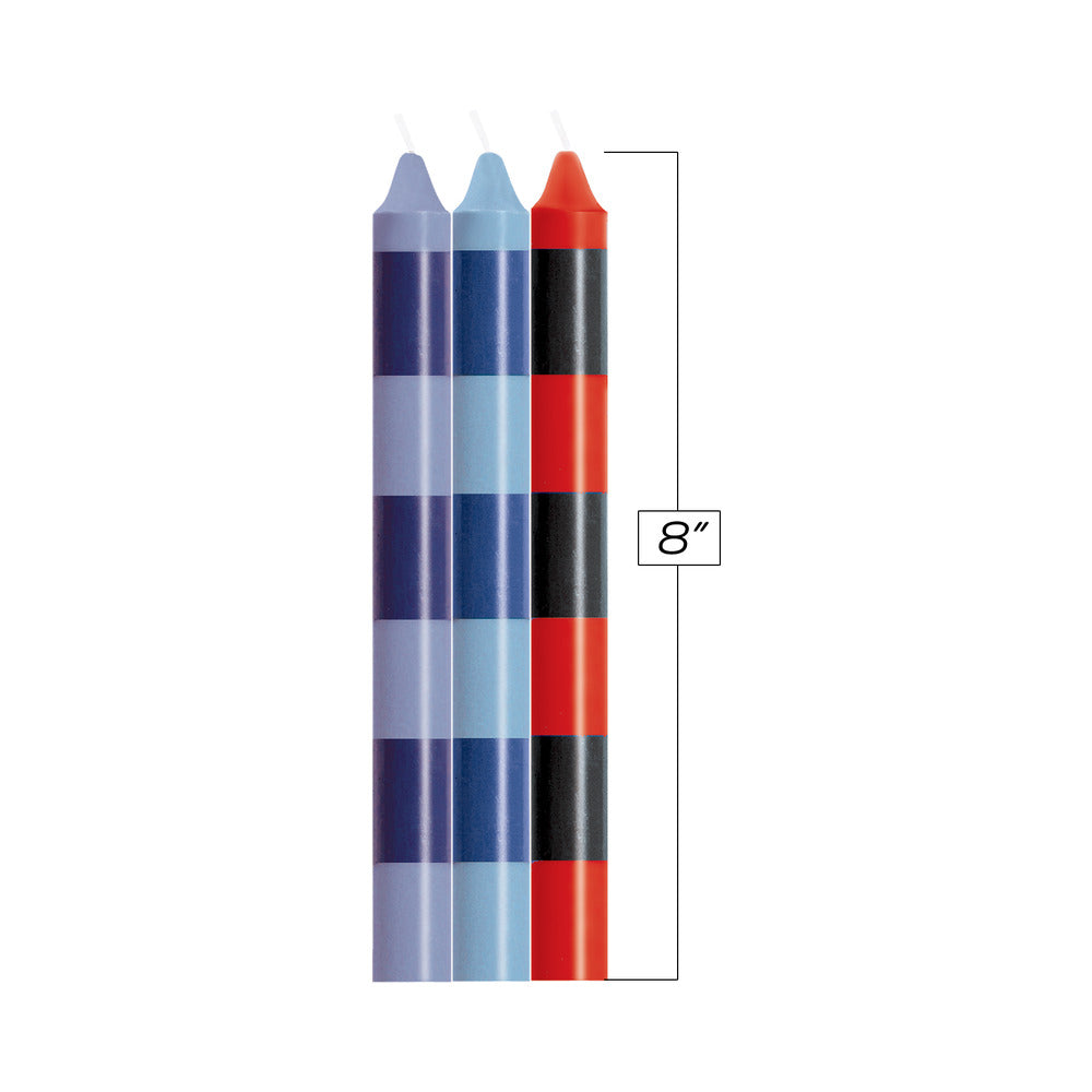 ICON BRANDS - THE 9'S MAKE ME MELT SENSUAL WARM DRIP CANDLES 3PK STRIPES PASSIONETTES