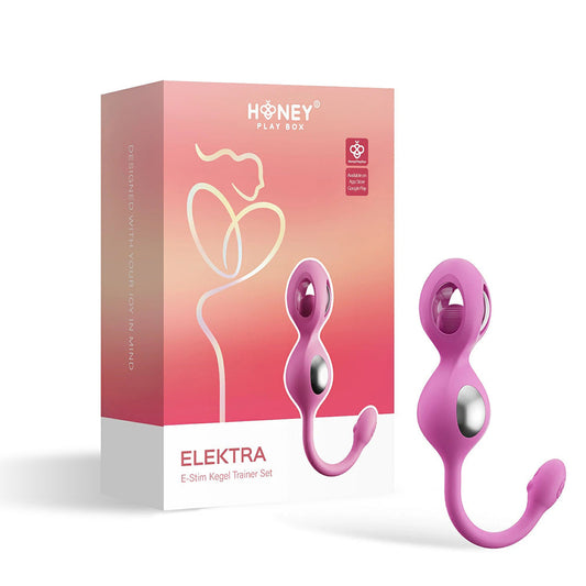 HONEY PLAY BOX - ELEKTRA APP-CONTROLLED E-STIM KEGEL TRAINING SET PINK