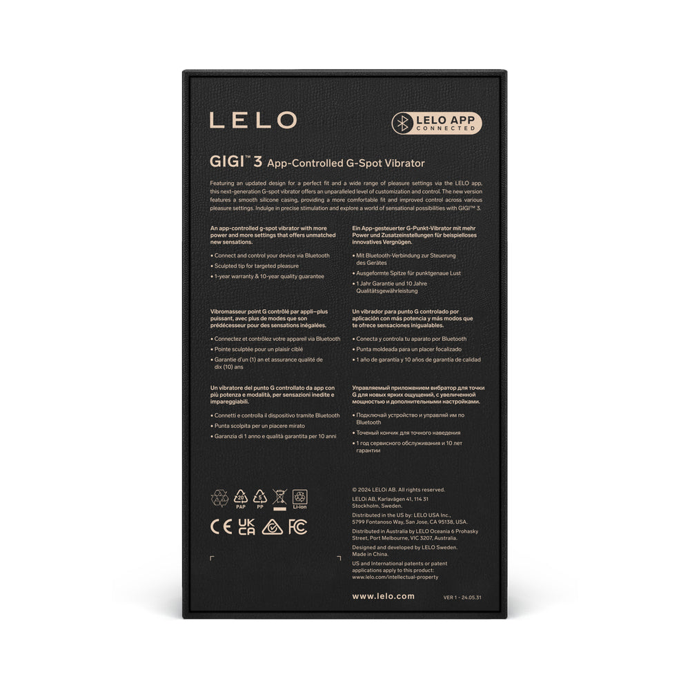 LELO - GIGI 3 APP-CONTROLLED G-SPOT VIBRATOR POWDER BLUE
