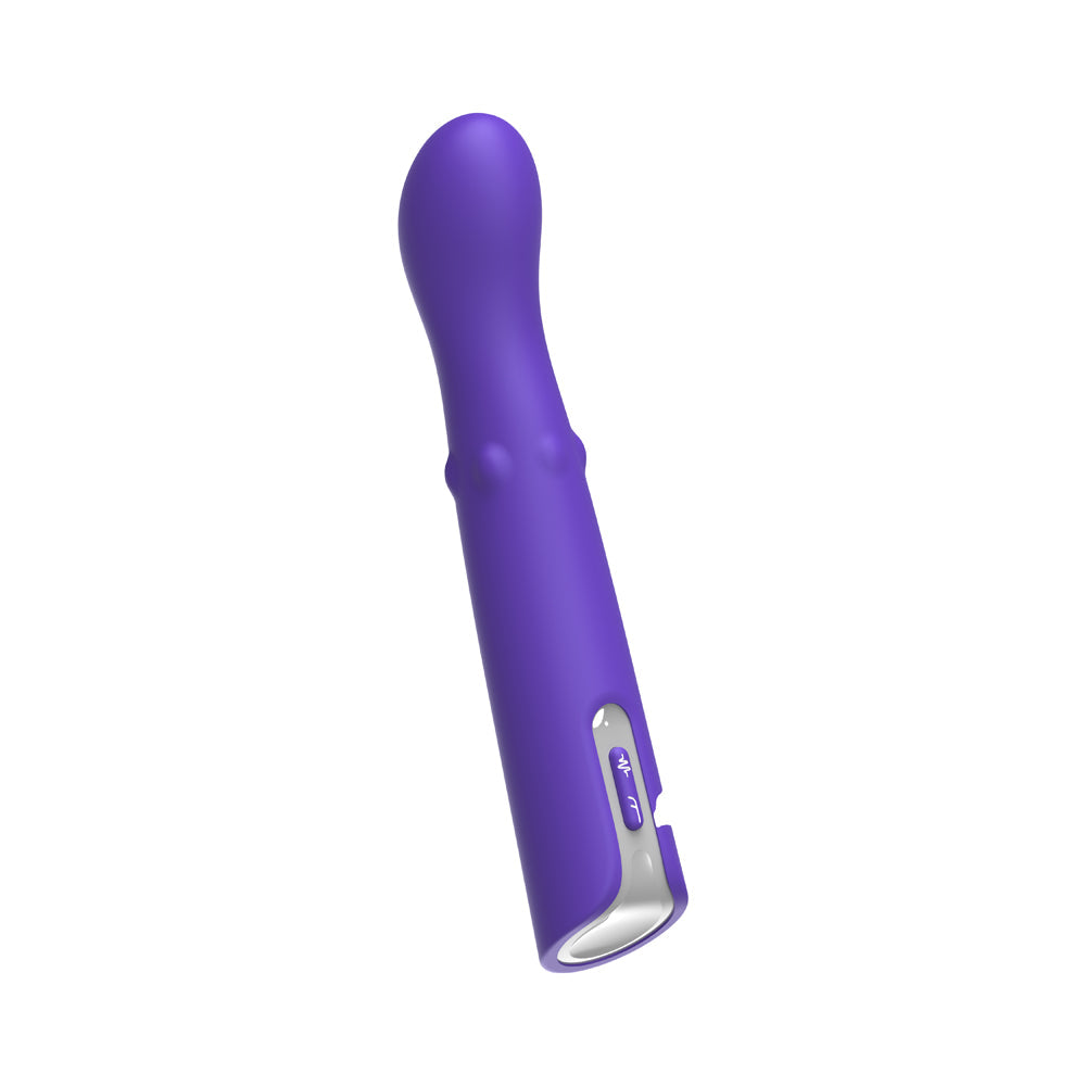 LUV INC. - GB63: G-SPOT VIBRATOR WITH MOVING BEADS PURPLE
