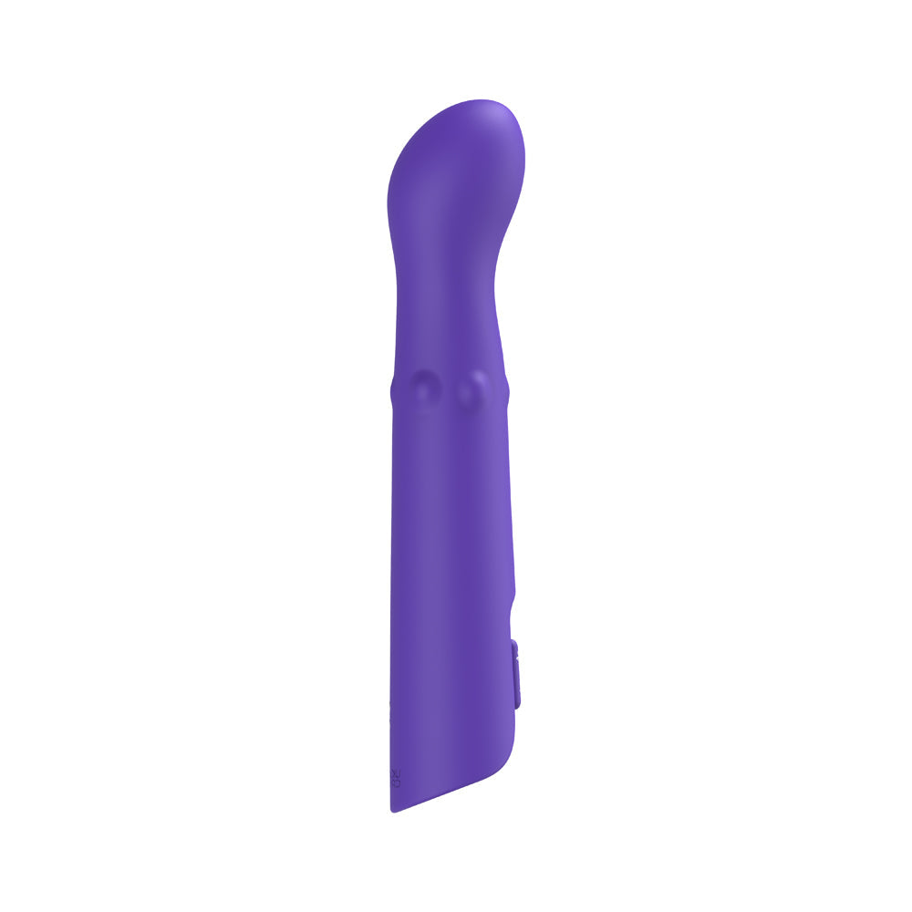 LUV INC. - GB63: G-SPOT VIBRATOR WITH MOVING BEADS PURPLE