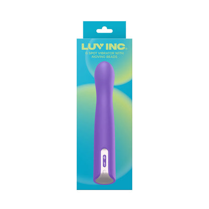 LUV INC. - GB63: G-SPOT VIBRATOR WITH MOVING BEADS PURPLE