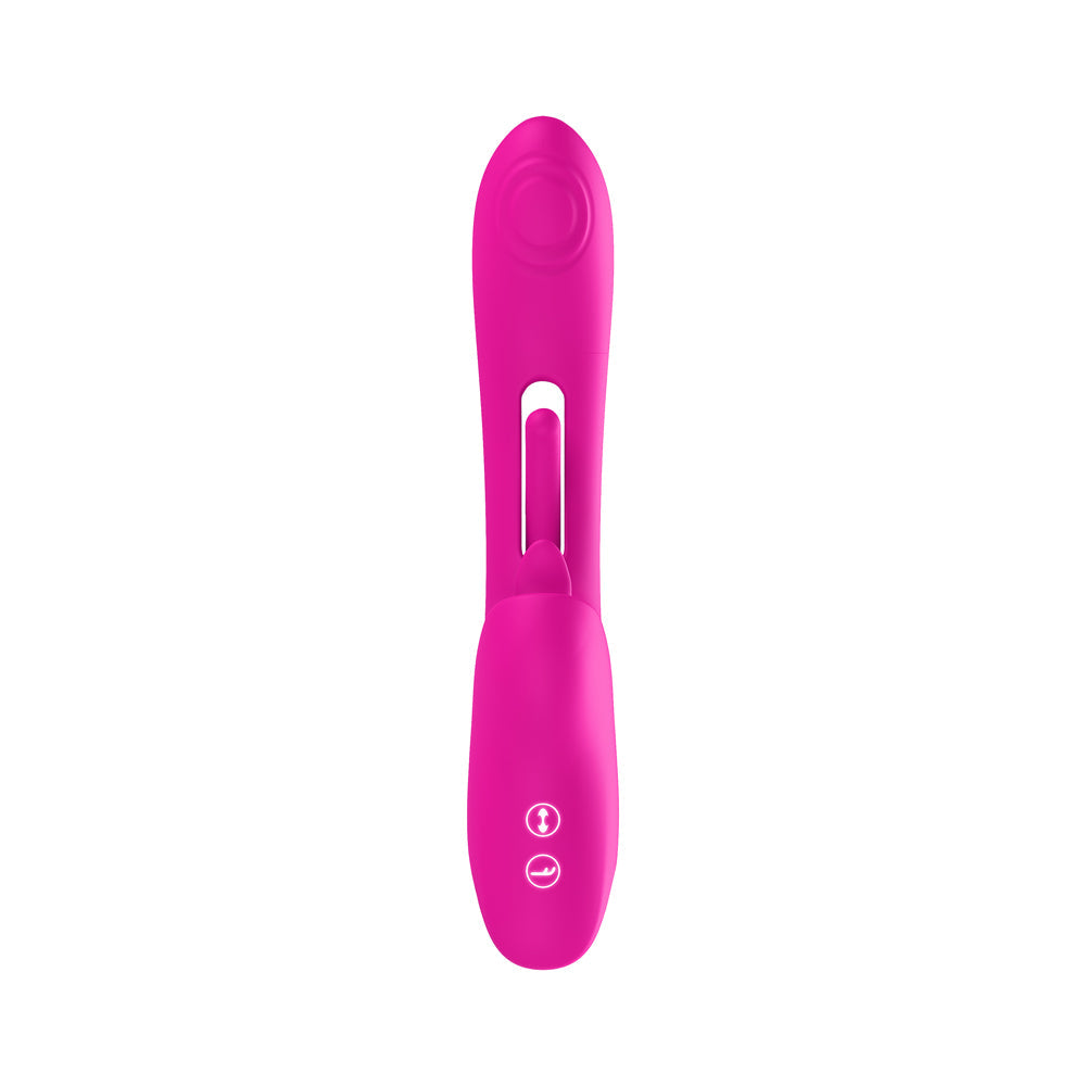 LUV INC. - TR46: TAPPING TONGUE RABBIT VIBRATOR PINK