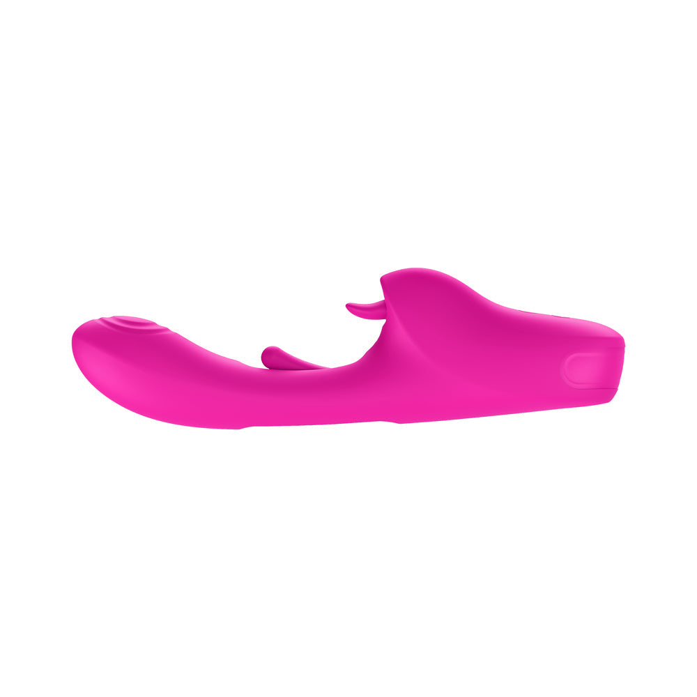 LUV INC. - TR46: TAPPING TONGUE RABBIT VIBRATOR PINK