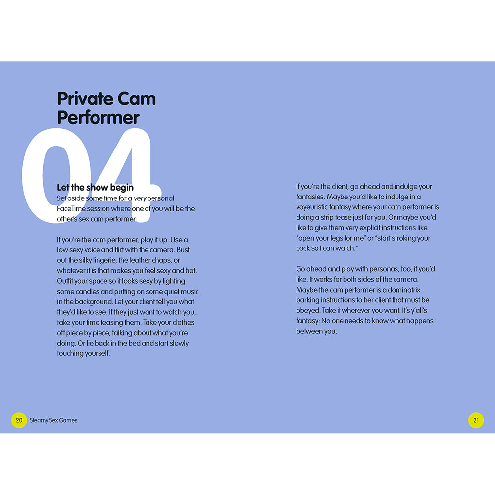 HACHETTE - STEAMY SEX GAMES: A NAUGHTY/NICE PLAYBOOK FOR ADVENTUROUS COUPLES