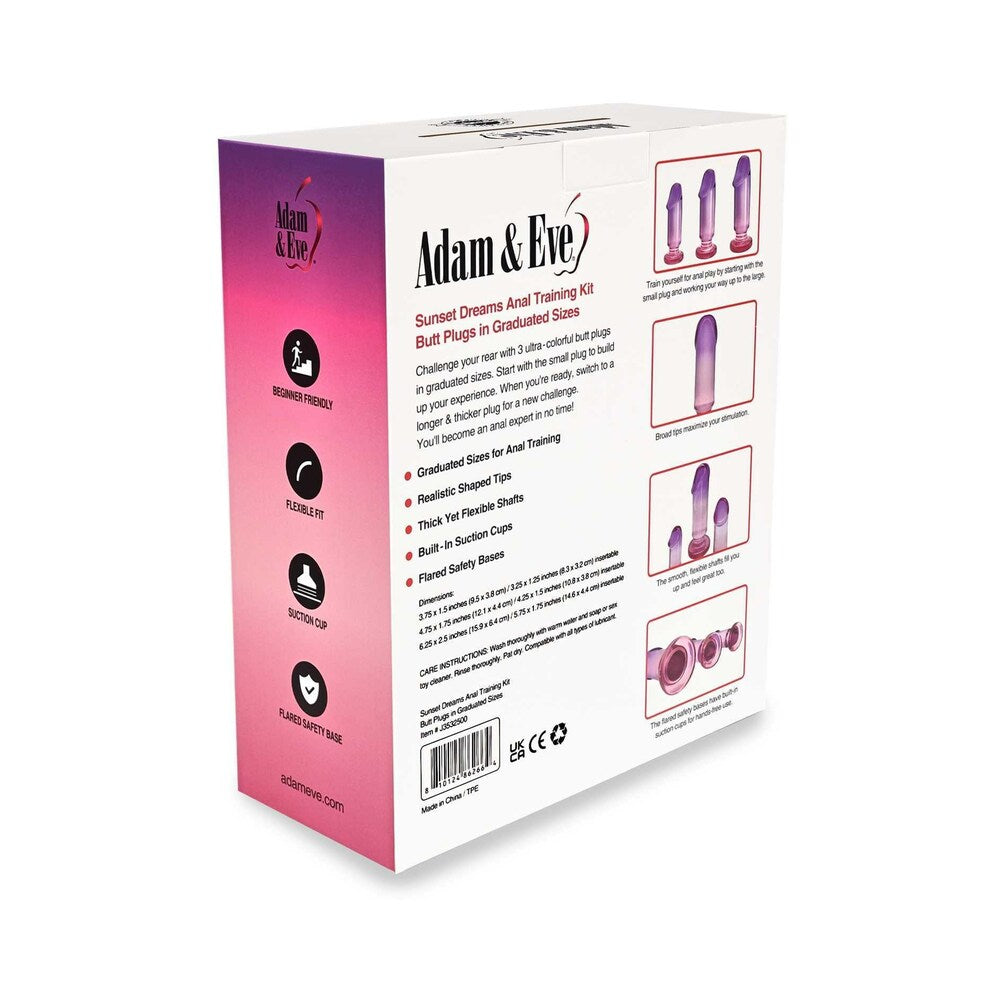 ADAM & EVE - KIT DE TREINO ANAL SUNSET DREAMS