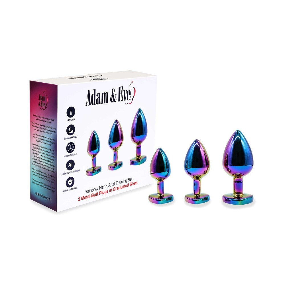 ADAM & EVE - HEART ANAL PLUG TRAINING SET