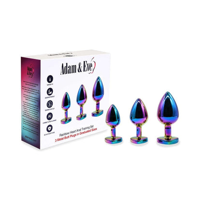 ADAM & EVE - HEART ANAL PLUG TRAINING SET
