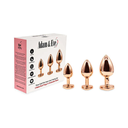 ADAM & EVE - HEART ANAL PLUG TRAINING SET