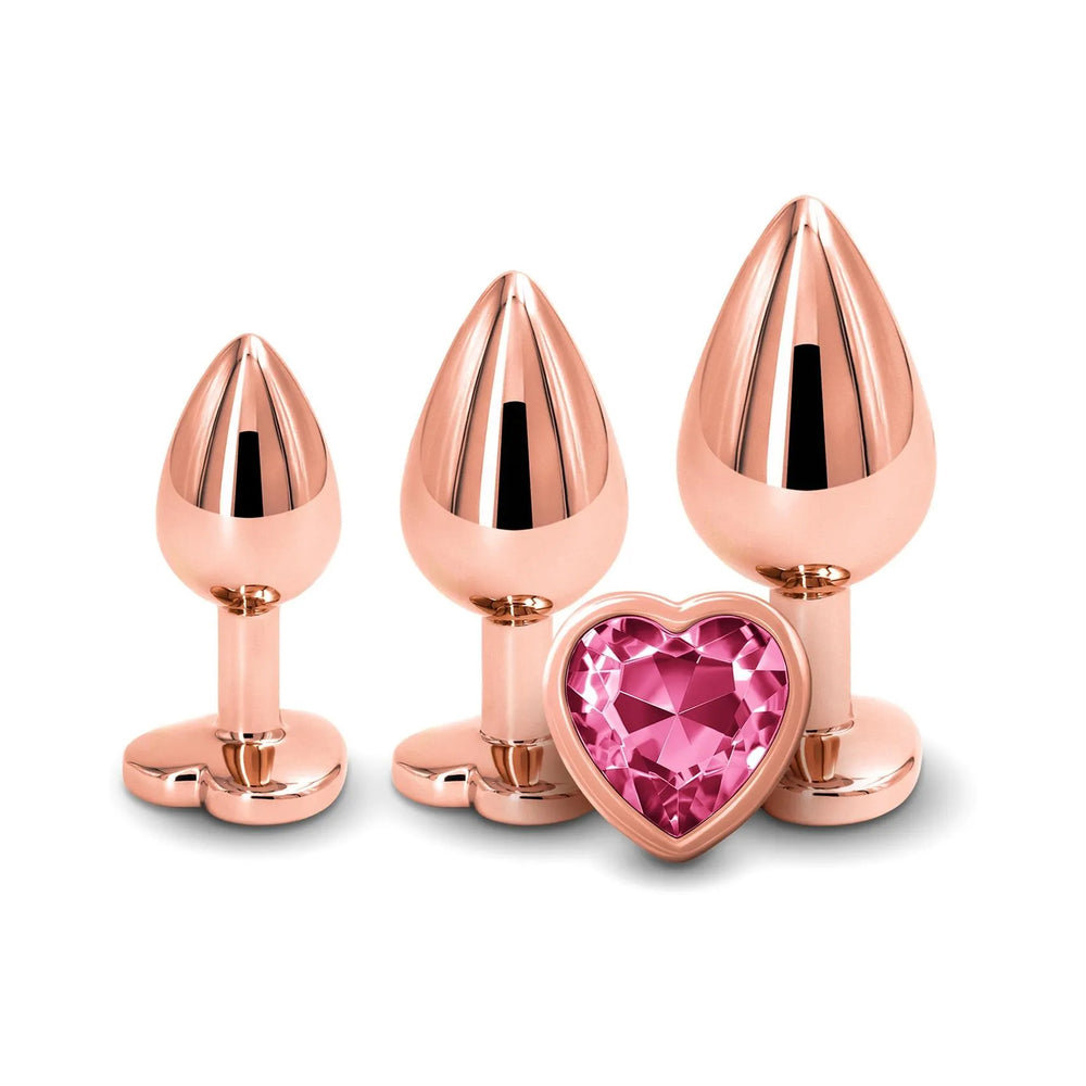 ADAM & EVE - HEART ANAL PLUG TRAINING SET