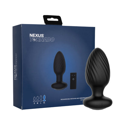 NEXUS - TORNADO XL ROTATING AND VIBRATING BUTT PLUG WITH REMOTE CONTROL