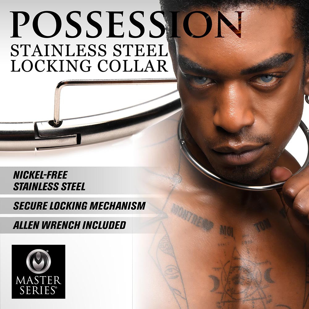 XR BRANDS - MASTER SERIES POSSESSION STAINLESS LOCKING COLLAR