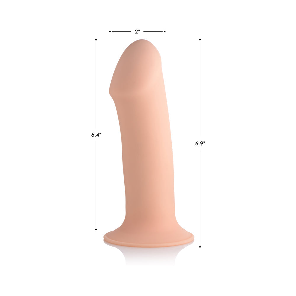 XR BRANDS - SQUEEZE-IT SQUEEZABLE THICK PHALLIC DILDO LIGHT