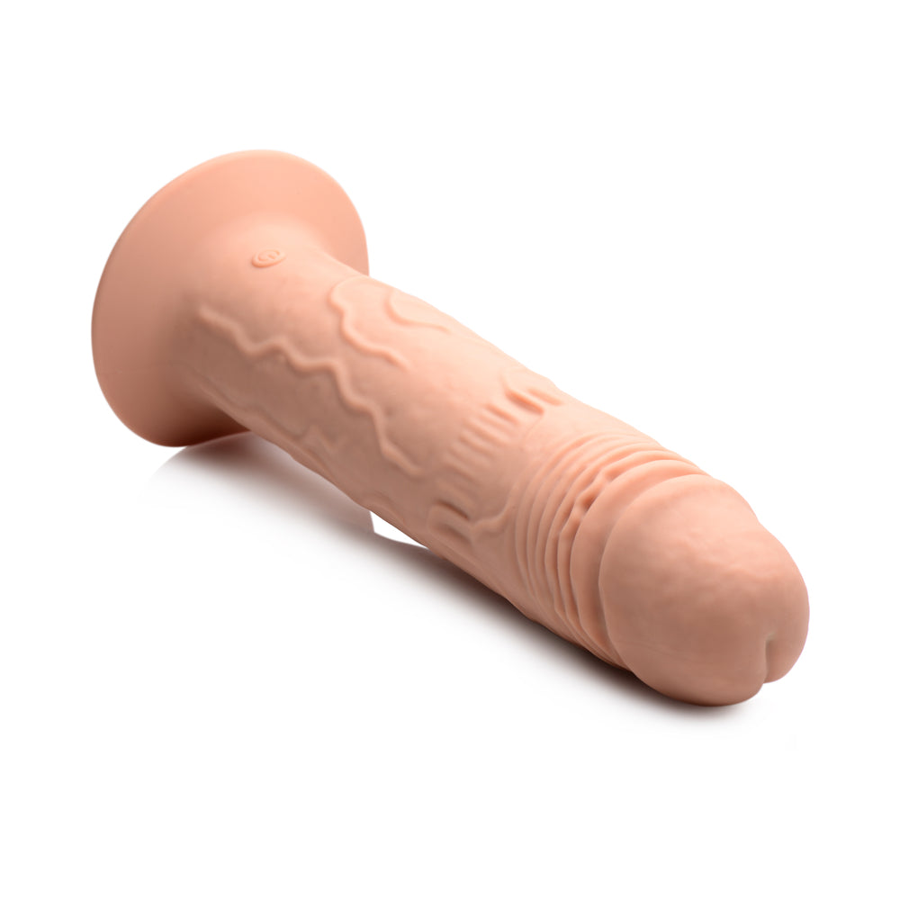 XR BRANDS - THUMP IT 7X REMOTE VIBRATING & THUMPING DILDO M