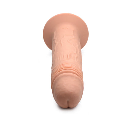 XR BRANDS - THUMP IT 7X REMOTE VIBRATING & THUMPING DILDO M