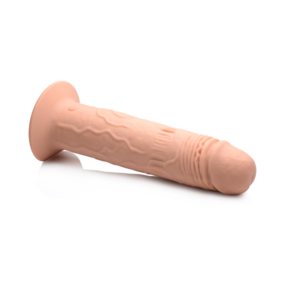 XR BRANDS - THUMP IT 7X REMOTE VIBRATING & THUMPING DILDO M