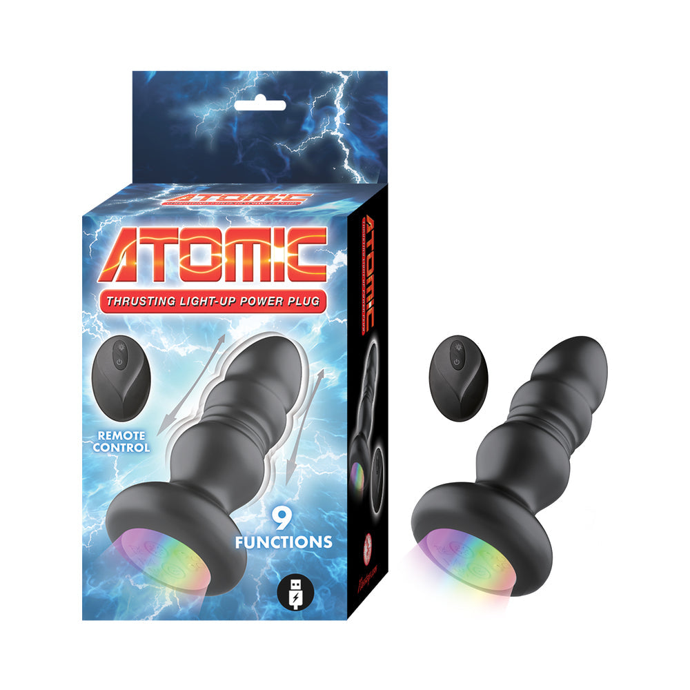 NASSTOYS - ATOMIC THRUSTING LIGHT-UP POWER PLUG BLACK