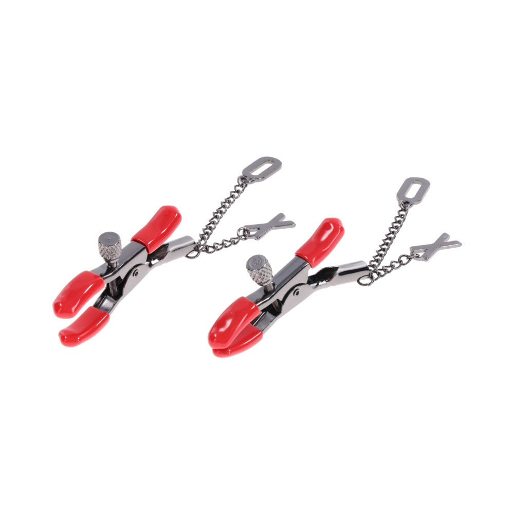 SPORTSHEETS - SEX & MISCHIEF EX'S & OH'S NIPPLE CLAMPS