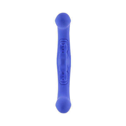 EVOLVED - LOVEBIRDS RECHARGEABLE SILICONE REMOTE-CONTROLLED DUAL-ENDED VIBRATOR BLUE