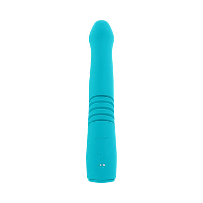 EVOLVED - BUNNY HOP RECHARGEABLE SILICONE THRUSTING RABBIT VIBRATOR TEAL
