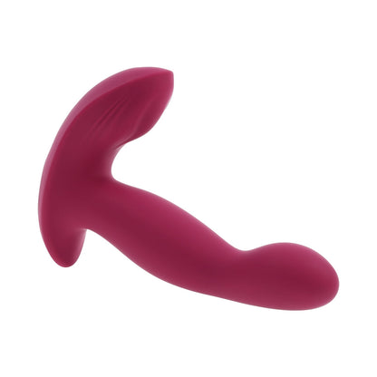 EVOLVED - COME ON OVER RECHARGEABLE SILICONE REMOTE-CONTROLLED COME-HITHER VIBRATOR BURGUNDY