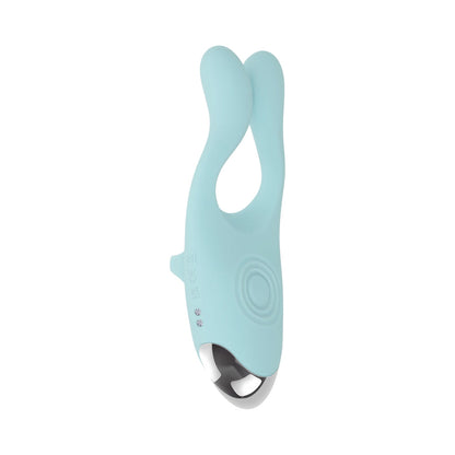EVOLVED - COUPLES THERAPY RECHARGEABLE SILICONE FLEXIBLE ARM TAPPING FINGER VIBRATOR MINT