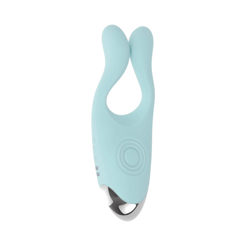 EVOLVED - COUPLES THERAPY RECHARGEABLE SILICONE FLEXIBLE ARM TAPPING FINGER VIBRATOR MINT