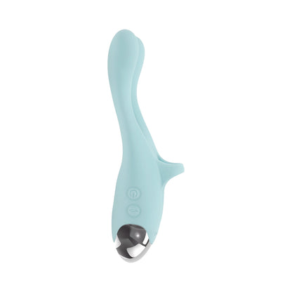 EVOLVED - COUPLES THERAPY RECHARGEABLE SILICONE FLEXIBLE ARM TAPPING FINGER VIBRATOR MINT