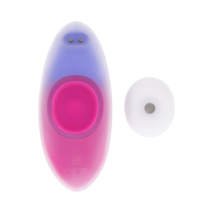EVOLVED - PARADISE PANTY RECHARGEABLE SILICONE REMOTE-CONTROLLED WEARABLE VIBRATOR PINK/PURPLE