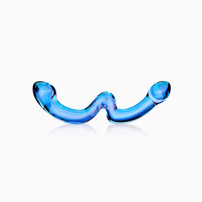 BIIRD - X WICUL OHWII DILDO DE VIDRO DE PONTA DUPLA PARA PONTO G E PONTO P