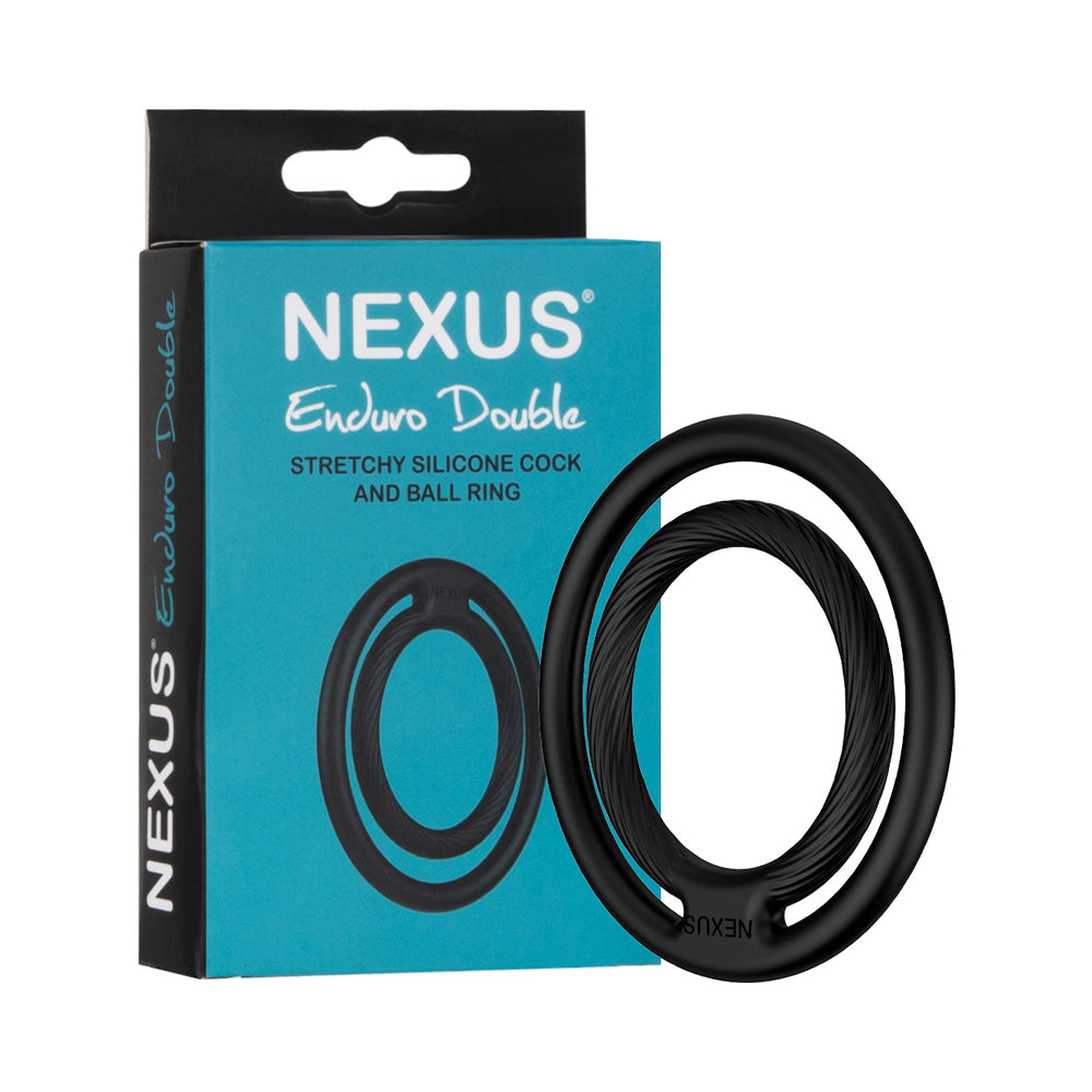 NEXUS DOUBLE ENDURO SILICONE COCK AND BALL RING
