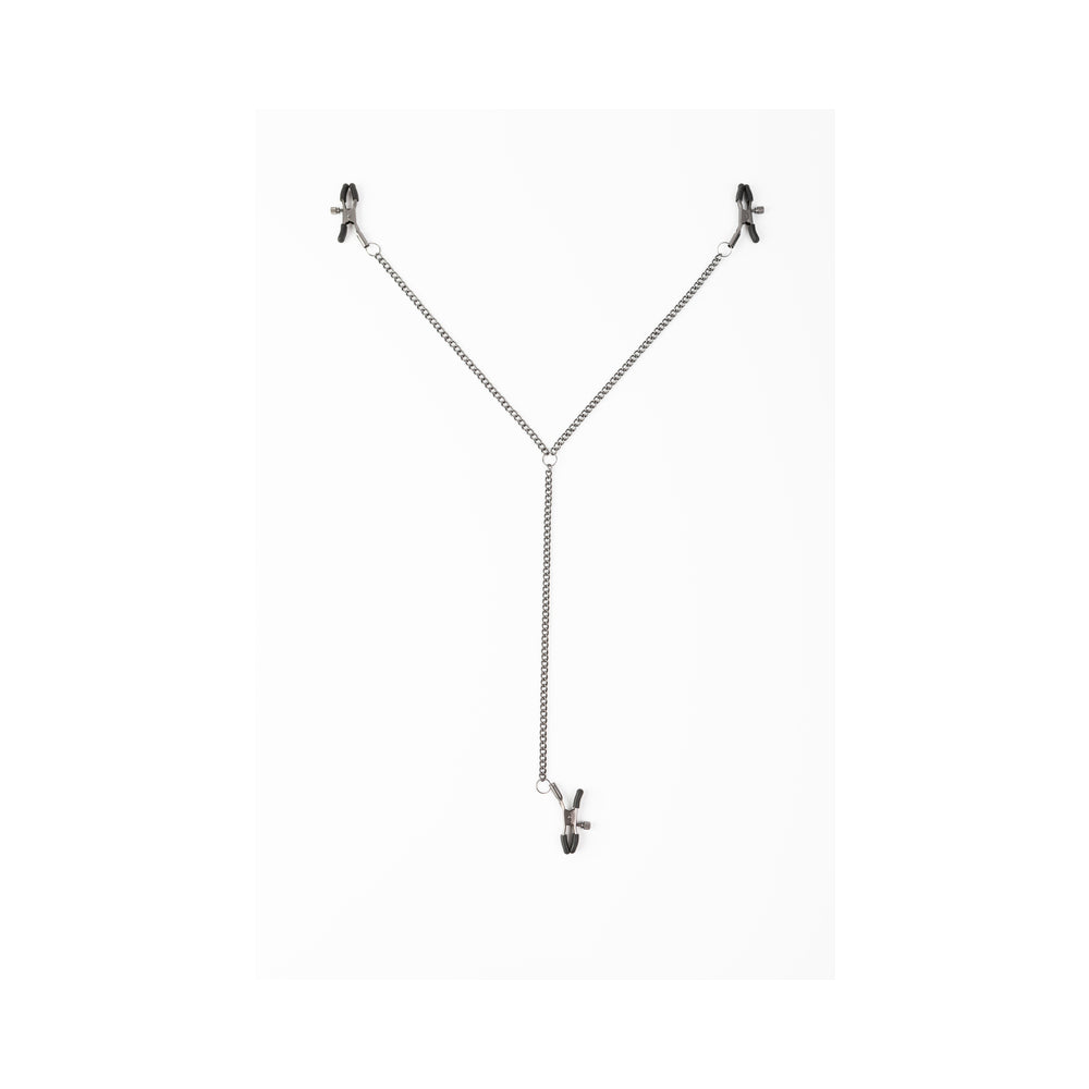CREATIVE CONCEPTIONS - SEI MIO TRIPLE TEASE ADJUSTABLE NIPPLE AND CLIT CLAMP SET