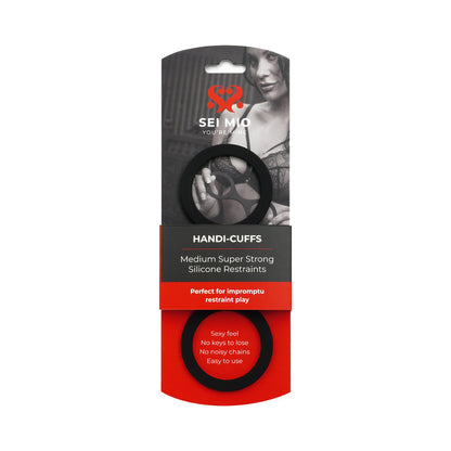 CREATIVE CONCEPTIONS - SEI MIO HANDI-CUFFS MEDIUM SUPER STRONG SILICONE RESTRAINT CUFFS
