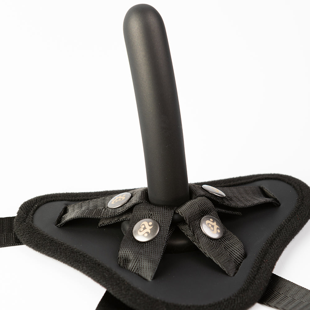 CREATIVE CONCEPTIONS - SEI MIO PERFECTLY PEGGED BEGINNERS STRAP-ON HARNESS AND 5 IN. DILDO