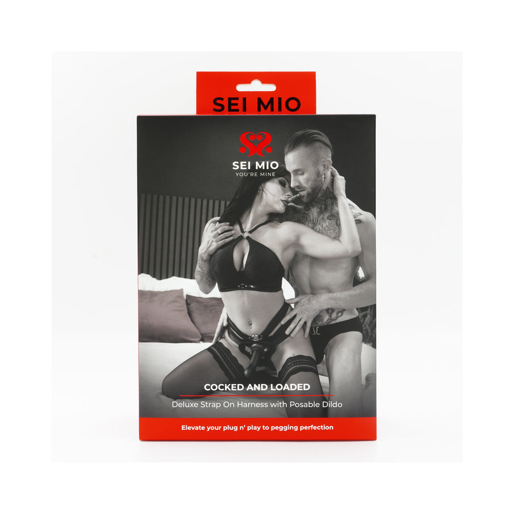 CREATIVE CONCEPTIONS - SEI MIO COCKED AND LOADED ADVANCED STRAP-ON HARNESS AND 6.5 IN. DILDO