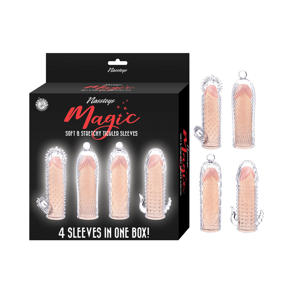 NASSTOYS - MAGIC SOFT & STRETCHY TICKLER SLEEVES CLEAR