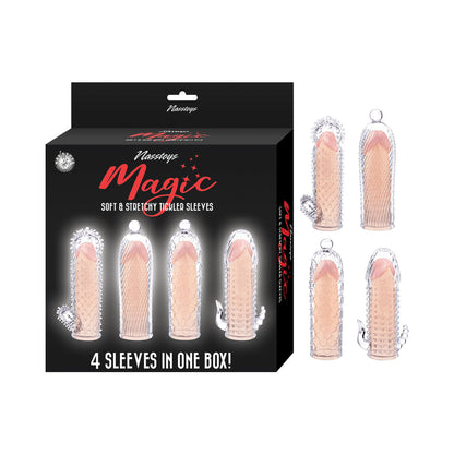 NASSTOYS - MAGIC SOFT & STRETCHY TICKLER SLEEVES CLEAR