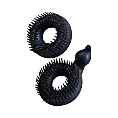 NASSTOYS - ENHANCER DUAL LOVE RINGS BLACK