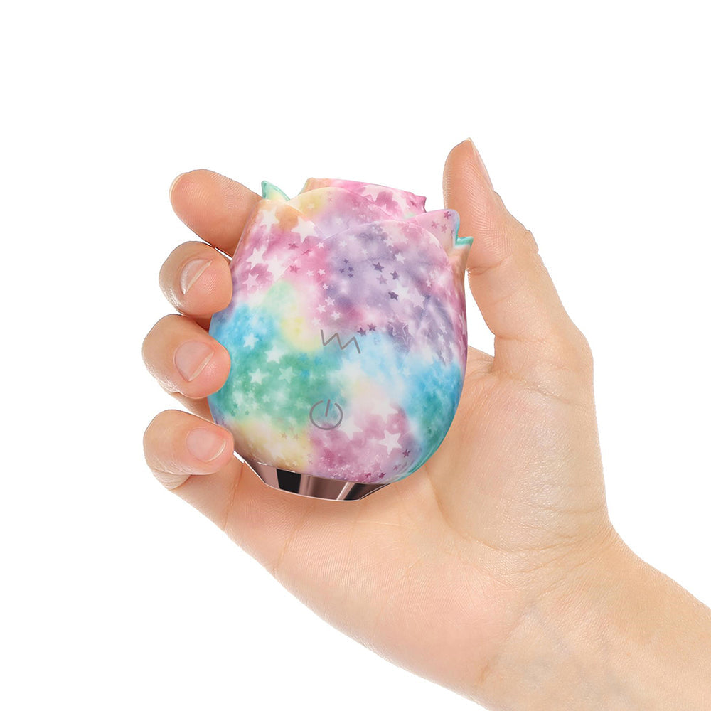 ADAM & EVE - EVE'S RAVISHING ROSE TAPPING CLITORAL STIMULATOR RAINBOW