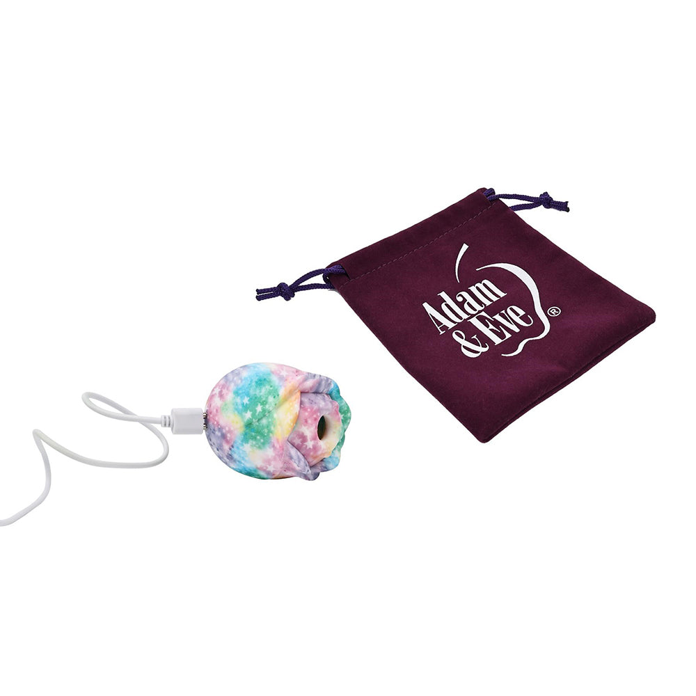 ADAM & EVE - EVE'S RAVISHING ROSE TAPPING CLITORAL STIMULATOR RAINBOW