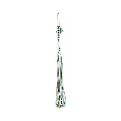 RUFF DOGGIE STYLES - FLOGGER DE CORPETE EM PELE BRANCO/CINZENTO