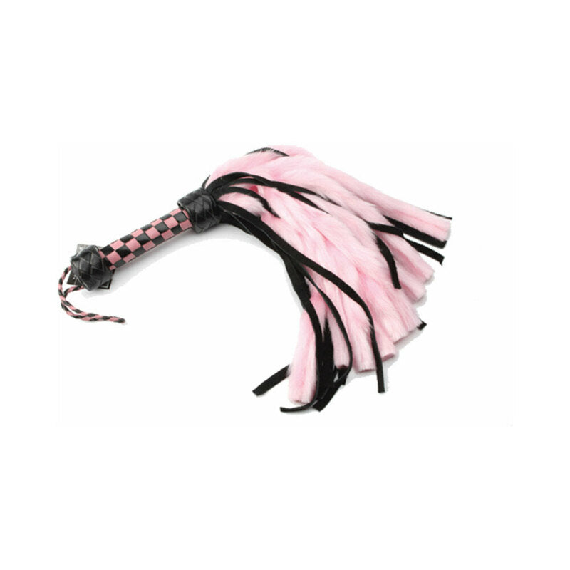 RUFF DOGGIE STYLES - MINI FLOGGER EM CAMURÇA E PELO